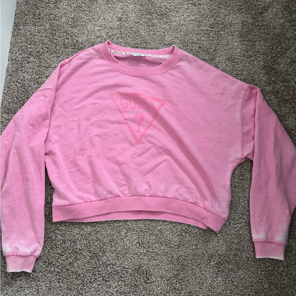 Pink Cropped Sweatshirt